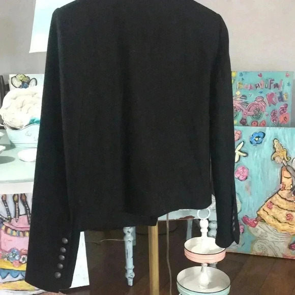 Black swan small pea coat with nautical buttons - Picture 5 of 5